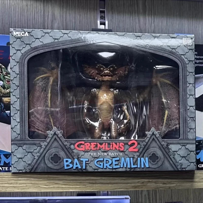 In Stock Original Collection Neca Gremlins Film Gremlins 2 Alien Bat Gremlin 45cm Wing Action Figure Model Toys Christmas Gift