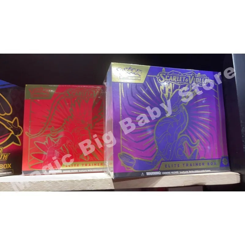 Original Genuine Pokemon Trading PTCG Cards US Version English SV1 Scarlet Violet Booster Pack Zhu&Purple ETB Trainer Child Gift.