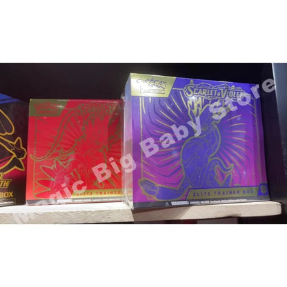 Original Genuine Pokemon Trading PTCG Cards US Version English SV1 Scarlet Violet Booster Pack Zhu&Purple ETB Trainer Child Gift.