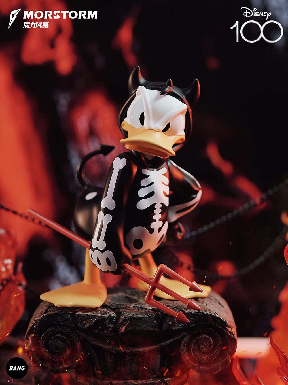 2024 New Morstorm Disney Halloween Devil Donald Duck Handmade Decoration Handmade Doll Ornaments Birthday Gift For Girl Toys