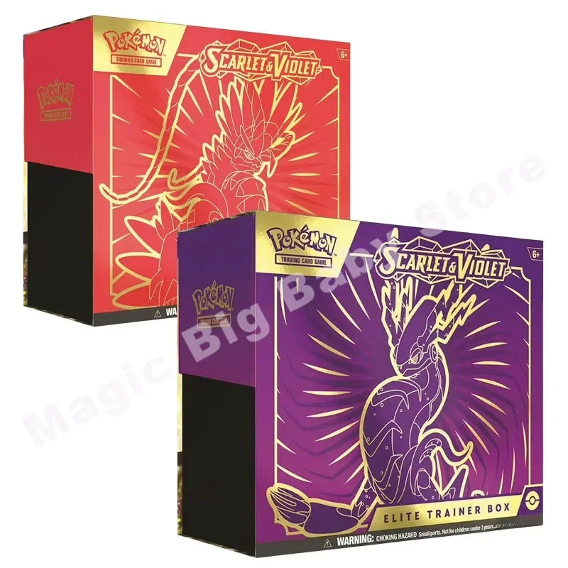 Original Genuine Pokemon Trading PTCG Cards US Version English SV1 Scarlet Violet Booster Pack Zhu&Purple ETB Trainer Child Gift.