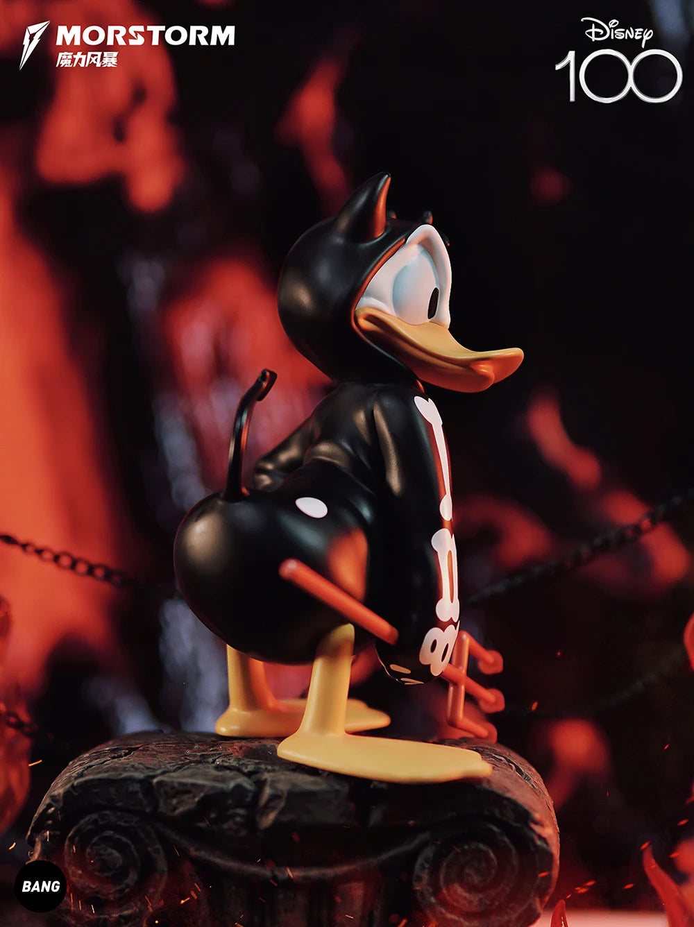 2024 New Morstorm Disney Halloween Devil Donald Duck Handmade Decoration Handmade Doll Ornaments Birthday Gift For Girl Toys