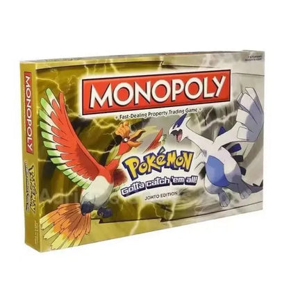 Pokémon City Urban Edition Monopoly Johto Edition English Edition Children's Board Game.