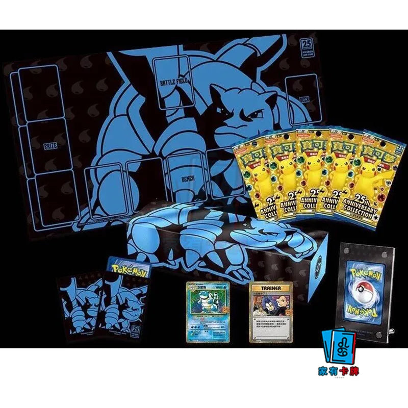 Original Ptcg Card Traditional Chinese 25th Anniversary Collection Gift Box Shanaido Venusaur Gardevoir Booster Bag Toy CardGift.