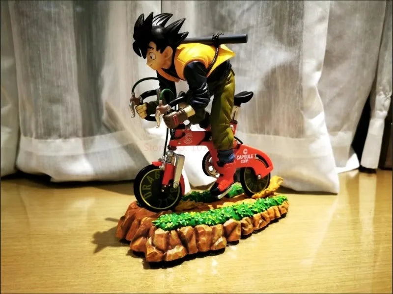 20cm Goku Dragon Ball Figures Gk Son Goku Cycling Action Figures Pvc Anime Collectible Toys Model Birthday Ornamen Doll Gifts