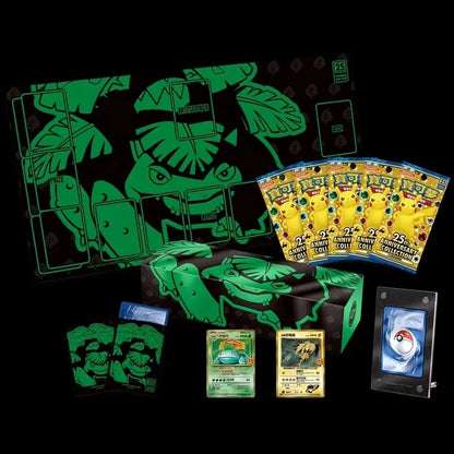 Original Ptcg Card Traditional Chinese 25th Anniversary Collection Gift Box Shanaido Venusaur Gardevoir Booster Bag Toy CardGift.