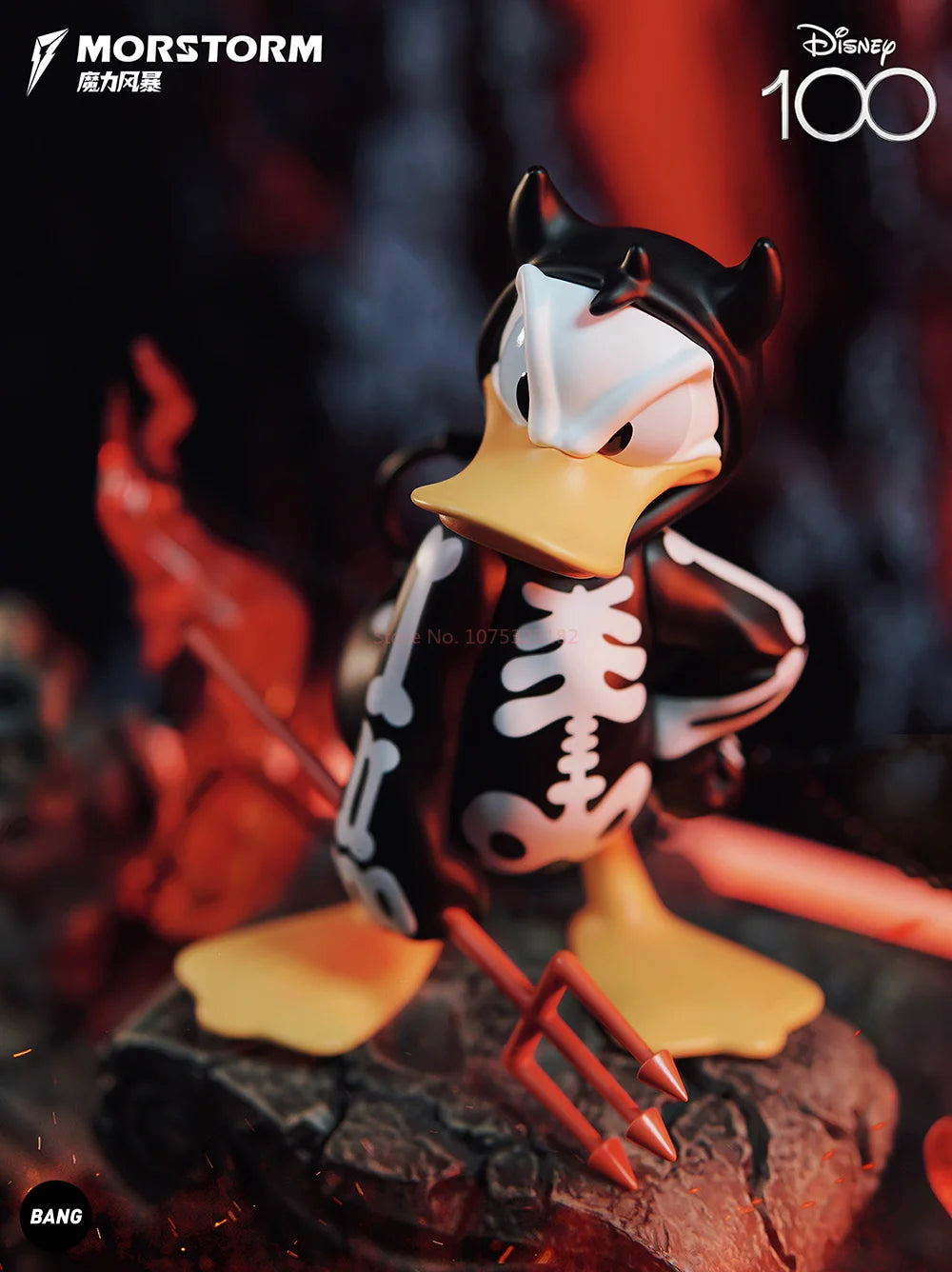 2024 New Morstorm Disney Halloween Devil Donald Duck Handmade Decoration Handmade Doll Ornaments Birthday Gift For Girl Toys