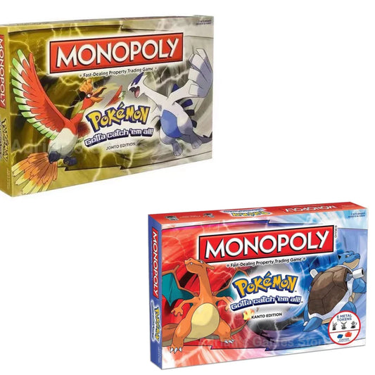 Pokémon City Urban Edition Monopoly Johto Edition English Edition Children's Board Game.