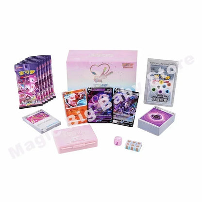 Original Pokemon PTCG Radiant Energy Art Card Set Gift Box Dream Confluence Deck Black and White Horse Martial Arts Bear Master.