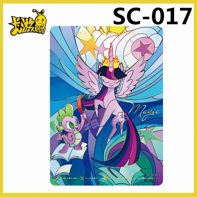 KAYOU My Little Pony  Card Huiyue Package Anime SC SGR LSR Friendship Eternal Package Collection Card Toy Gift.