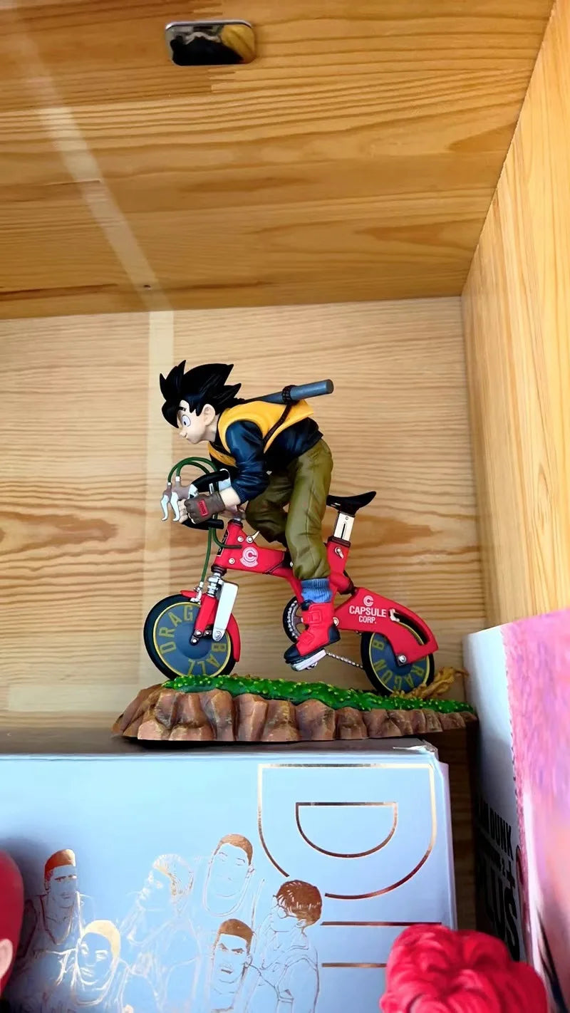 20cm Goku Dragon Ball Figures Gk Son Goku Cycling Action Figures Pvc Anime Collectible Toys Model Birthday Ornamen Doll Gifts