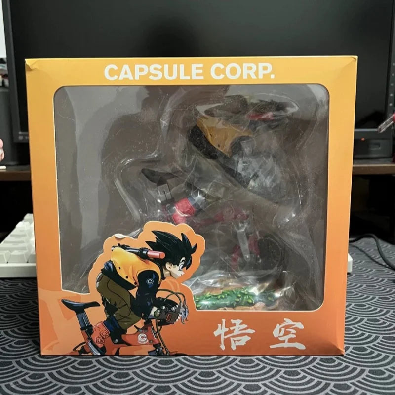20cm Goku Dragon Ball Figures Gk Son Goku Cycling Action Figures Pvc Anime Collectible Toys Model Birthday Ornamen Doll Gifts