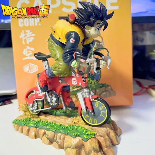 20cm Goku Dragon Ball Figures Gk Son Goku Cycling Action Figures Pvc Anime Collectible Toys Model Birthday Ornamen Doll Gifts