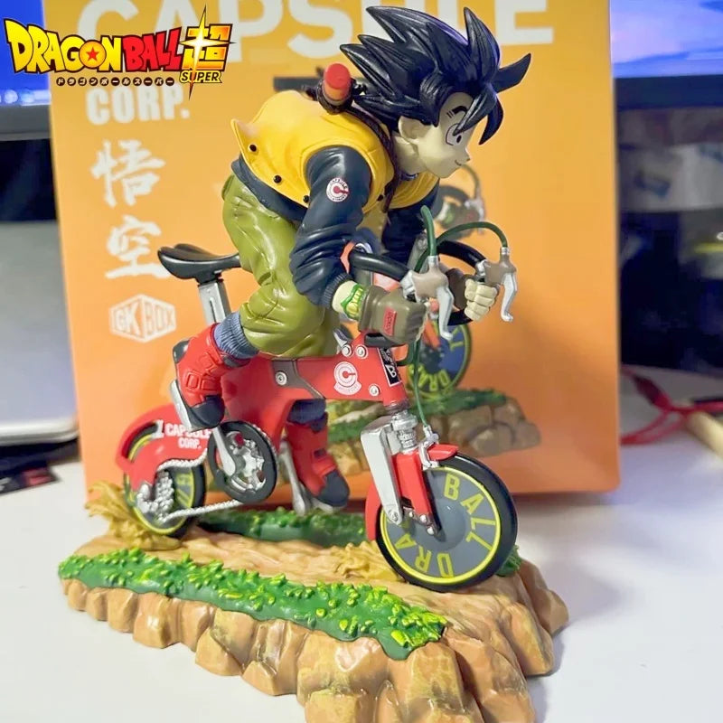 20cm Goku Dragon Ball Figures Gk Son Goku Cycling Action Figures Pvc Anime Collectible Toys Model Birthday Ornamen Doll Gifts
