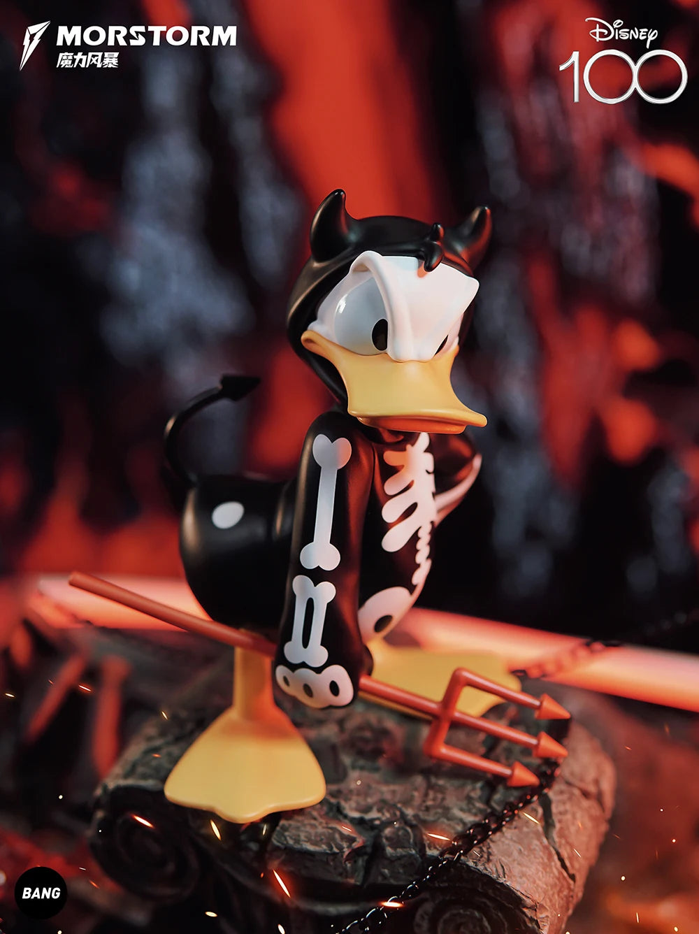 2024 New Morstorm Disney Halloween Devil Donald Duck Handmade Decoration Handmade Doll Ornaments Birthday Gift For Girl Toys