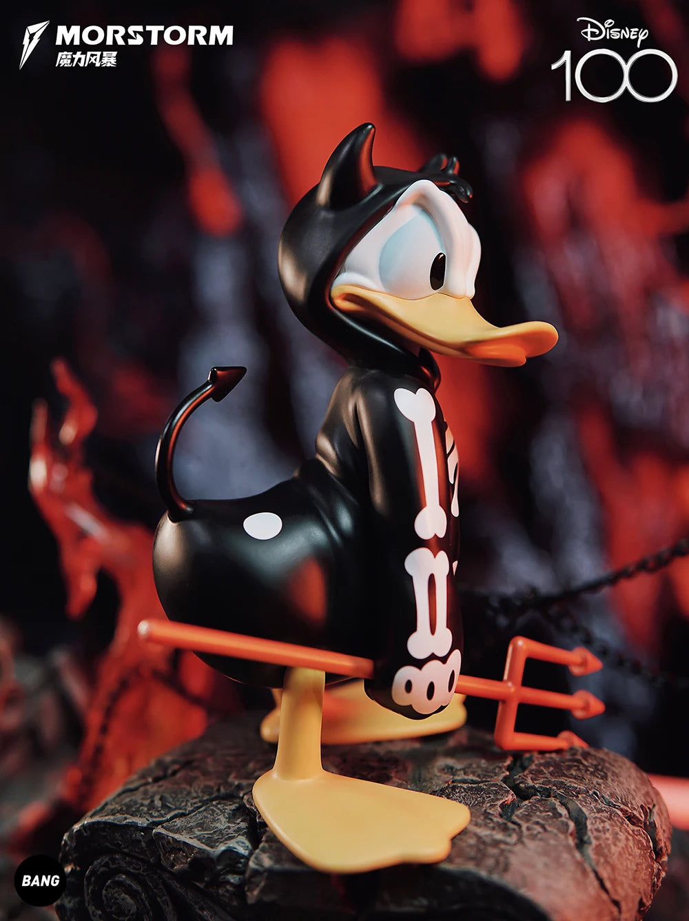 2024 New Morstorm Disney Halloween Devil Donald Duck Handmade Decoration Handmade Doll Ornaments Birthday Gift For Girl Toys